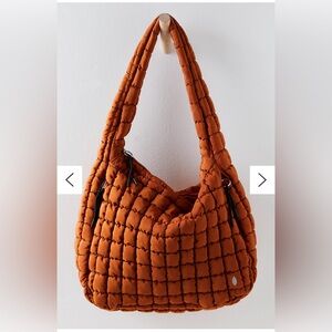 Free People FP Movement Quilted Carryall - Roasted Chestnut